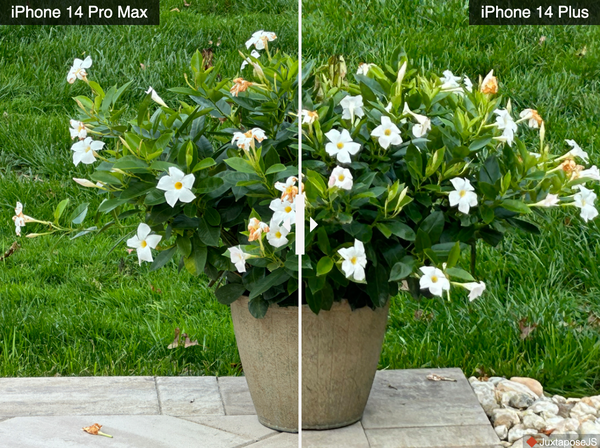 Chất lượng ảnh khi chụp với mức zoom 5x trên iPhone 14 Pro Max cho độ chi tiết rõ hơn trên iPhone 14 Plus